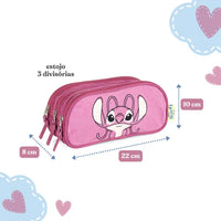 Mochila Rodinha Angel Pelúcia Grande Infantil Escolar