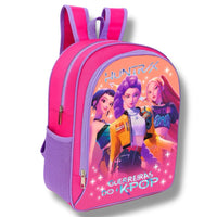 Kit Escolar Guerreiras do K-Pop Lancheira Térmica + Estojo Reforçado