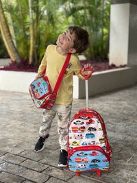 Mochila Escolar Carros