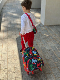 Mochila Escolar Dino Skate